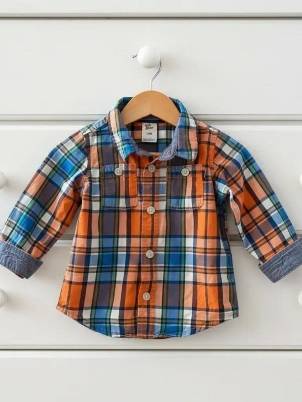 Baby B'gosh Plaid Button-Down Shirt 12 Months